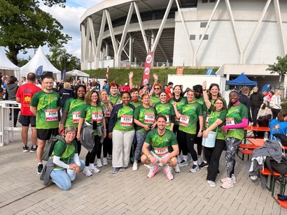 Das AWO-Team-Rheinaue beim B2Run Karlsruhe