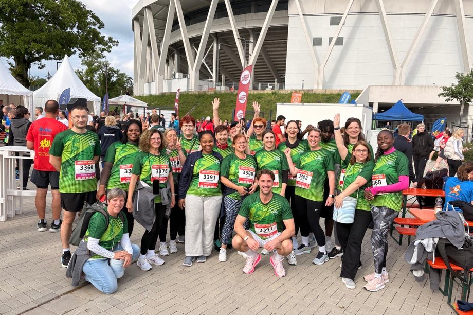 Das AWO-Team-Rheinaue beim B2Run Karlsruhe