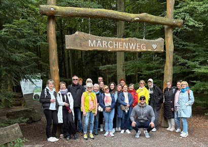Mitarbeidende des AWO Seniorenzentrum beim Betriebsausflug zum Baumwipfelpfad