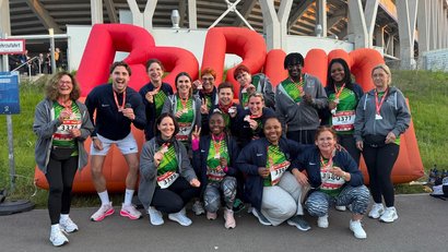 Das AWO-Team-Rheinaue beim B2Run Karlsruhe